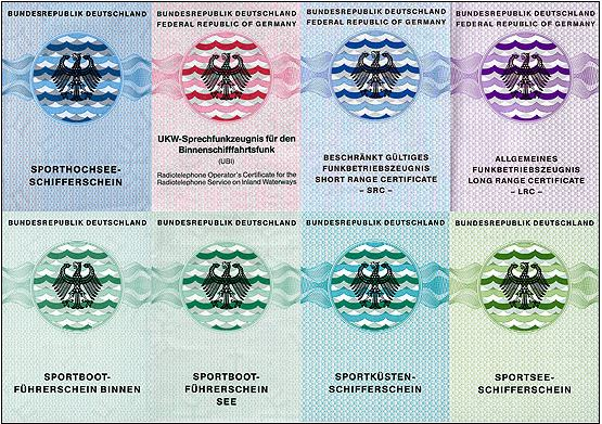 Alle Führerscheine für See & Binnen (SHS, UBI, SRC, LRC, SBF Binnen, SBF See, SKS, SSS)